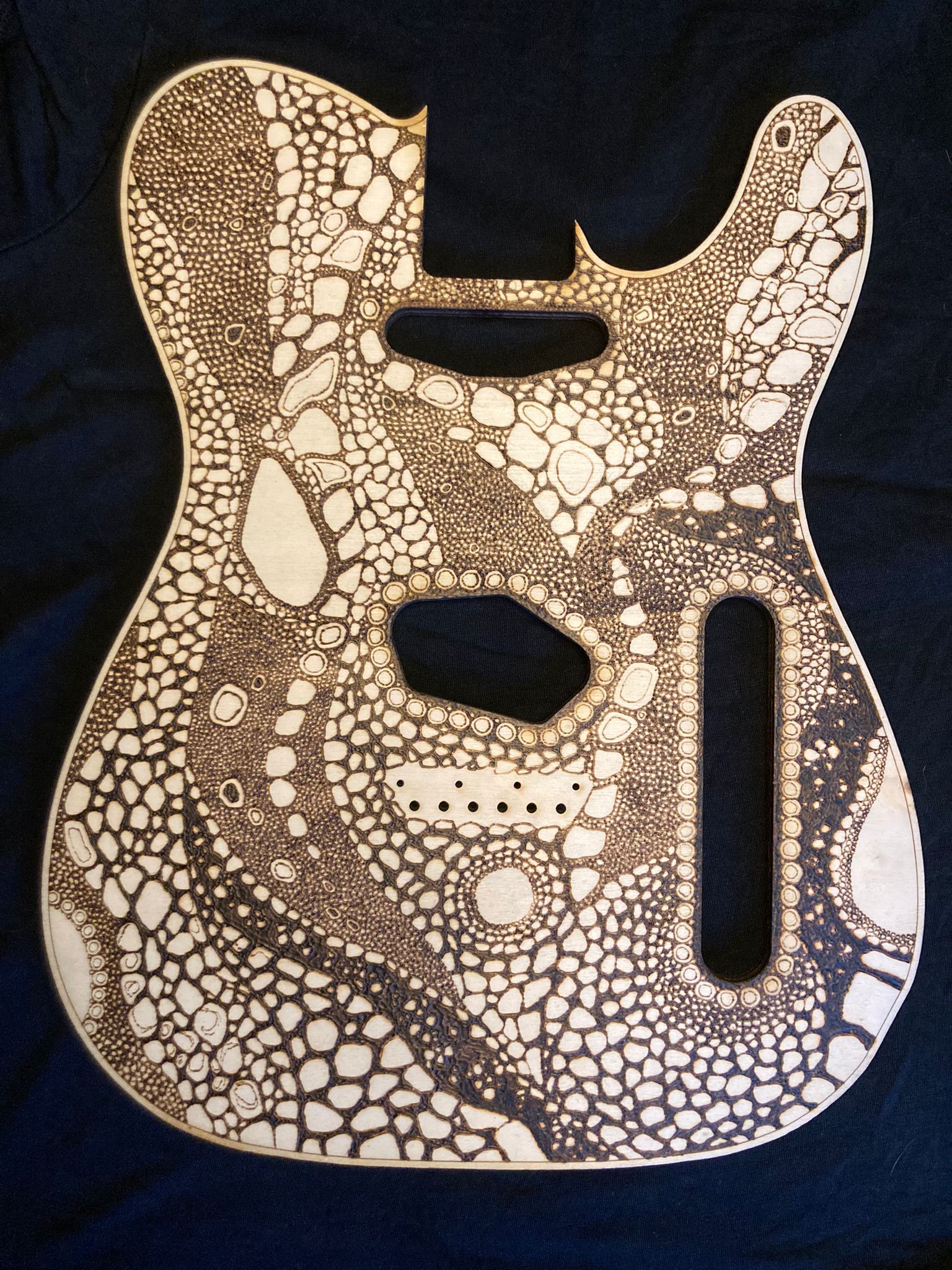 wood-burning telecaster